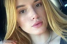 bella thorne instagram blonde hair beautiful hot red selfie fiery makeup her girl ditches hue colour make girls 17 big