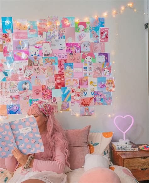 Anime Aesthetic Wall Collage Kit Kawaii Room Decor Anime | Etsy | Cute ...