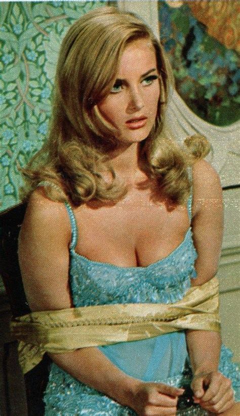 Killed in a car crash, along with hugh o'brian , when a truck comes around the curve and they swerve off the road. Barbara Bouchet as Moneypenny. | Classic Movies | Pinterest | Casino royale, Actresses and Search