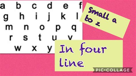 A free printable four lines english alphabet writing paper template in a4 & letter sizes. How to write small alphabet in 4 lines for beginners |for nursery ...