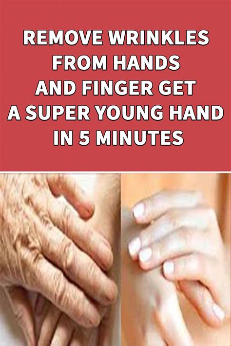 Try using your fingernail or an object if you have experience working with laundry detergent and it did not prove too harsh on your hands, you can try using it instead of a gentler alternative. REMOVE WRINKLES FROM HANDS AND FINGER GET A SUPER YOUNG ...
