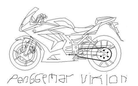 Gambar sketsa mewarnai sepeda motor share to. penggemar vixion: buat sketsa motor yukkk .....