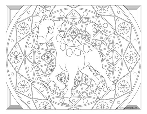 Pokemon coloring pages mega charizard evolution coloring book fun. #203 Girafarig Pokemon Coloring Page · Windingpathsart.com