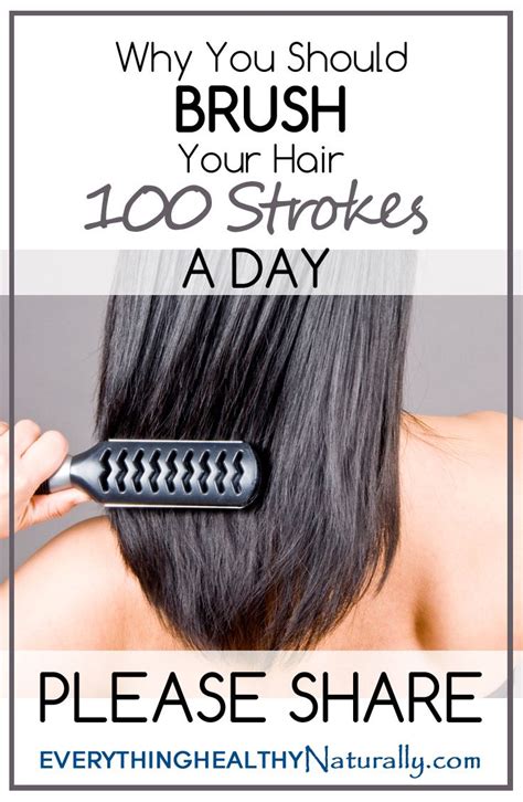 Brushing is a form of friction that, if done to excess — as in 100 strokes — will damage all hair, but especially thin, weak and fragile locks. Why You Should Brush Your Hair 100 Strokes a Day (With ...