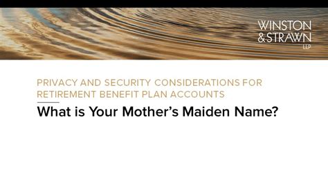 I kept my maiden name because of my business—it's less confusing. What is Your Mother's Maiden Name?