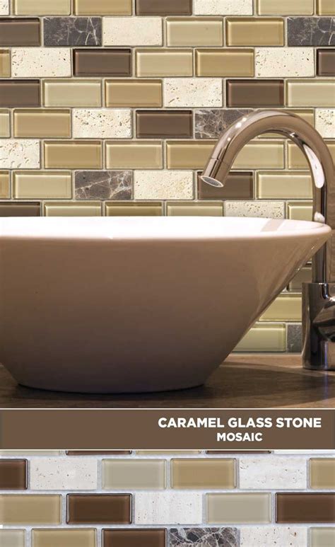 Backsplash panels allow you to bring a fun design element to your space while also protecting walls from grease splatter and other cooking stains. #tile #lowes #mosaics #glassmosaics #backsplash ...