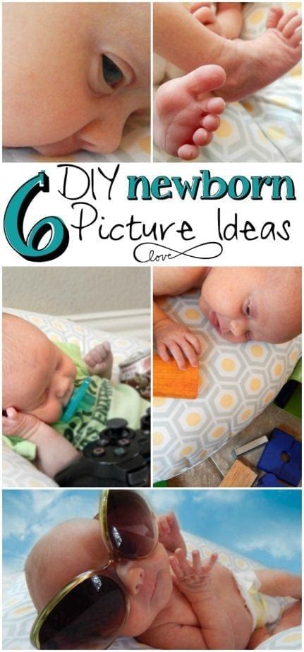 Those first few days with baby are so special. 6 Cool DIY Newborn Picture Ideas