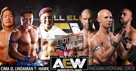 Aew puts on its first show, double or nothing, on saturday from the mgm grand in las vegas with nine scheduled matches. AEW Double or Nothing 2019 Preview, Matches, Predictions, Storylines,