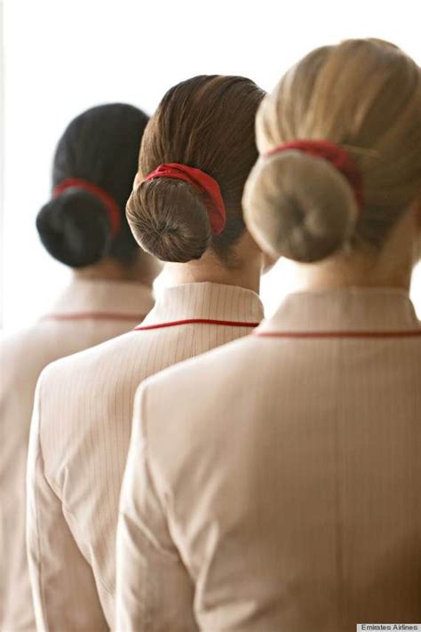 There are requirements on hairstyles and makeup. Emirates Airlines Flight Attendants Reveal Just How Much ...