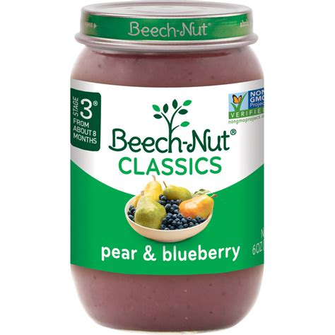 I ordered three different kinds of the beechnut classics baby food. Beech-Nut Classics Stage 3 Pear & Blueberry Baby Food, 6 ...