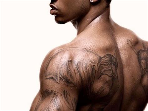 The first tattoo trey got was of a cross on his upper right arm. 30 Wonderful Trey Songz Tattoo Designs - SloDive