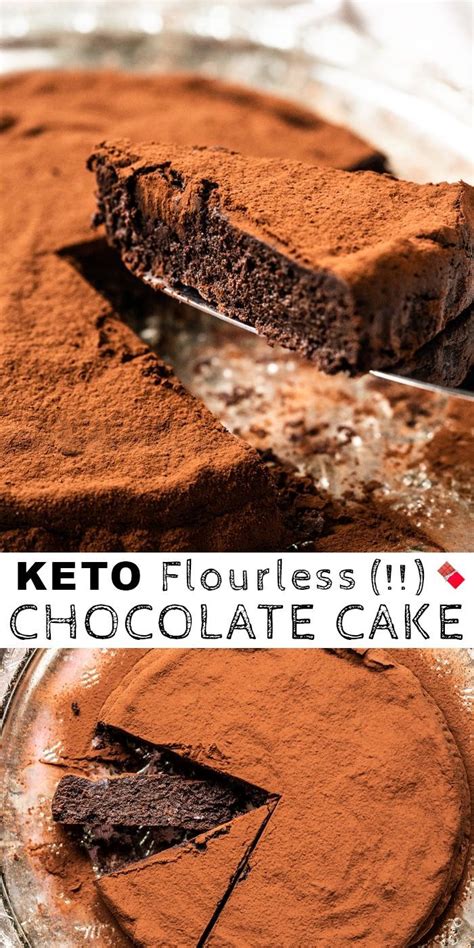 Here are 25+ ways to eat low carb desserts without ruining your keto diet. Gluten Free, Paleo & Keto Flourless Chocolate Cake | Keto dessert recipes, Flourless chocolate ...