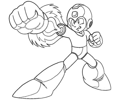 Mega man fully charged coloring page. Mega-man Printable Coloring Pages - Coloring Home