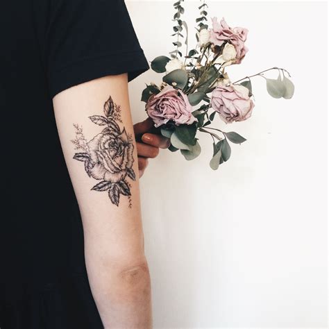 Hollywood tattoo shop located on melrose ave. My etsy shop is now LIVE! This Large Wild Rose Temporary ...