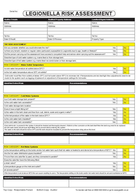 If you think maybe and so, i'l t explain to you some thanks for visiting my blog, article above(legionella risk assessment template) published by lucy at september, 12 2018. Legionella Risk Assessment Pad