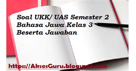 Pelajaran bahasa jawa ini diajarkan di setiap jenjang baik itu bahasa jawa sd/mi, bahasa jawa smp/mts maupun bahasa. Soal Aksara Jawa Kelas 6 Semester 2 : Soal Bahasa Jawa ...