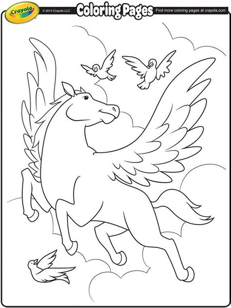 Get crafts, coloring pages, lessons, and more! Pegasus on crayola.com (With images) | Crayola coloring pages, Valentine coloring pages, Free ...