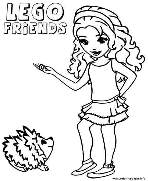 *share your creations with family and friends of facebook, instagram and on alternative. Lego Friends Hello Animal Coloring Pages Printable