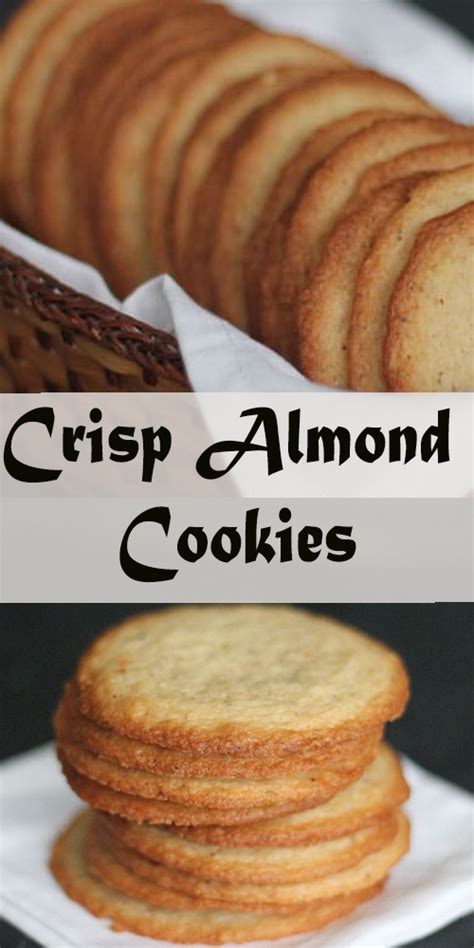 I am always on the hunt for that perfect chocolate chip cookie recipe. Crisp Almond Cookies - Delicious Foods Around The World