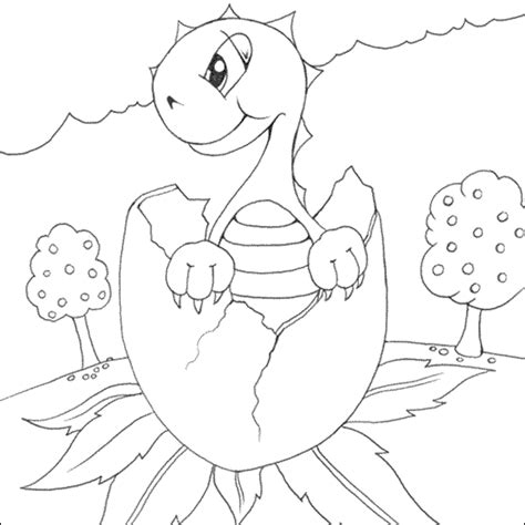 We will send you coloring pages for free every week in your inbox. Baby Dinosaur Colouring Page