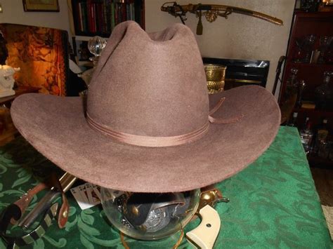 Maybe you would like to learn more about one of these? BEAVER Brand sz 6 7/8 Brown 10X Beaver 4" brim 4 ½" crown ...