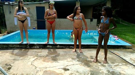 I rested with my girls. Desafio da piscina.muito legal - YouTube