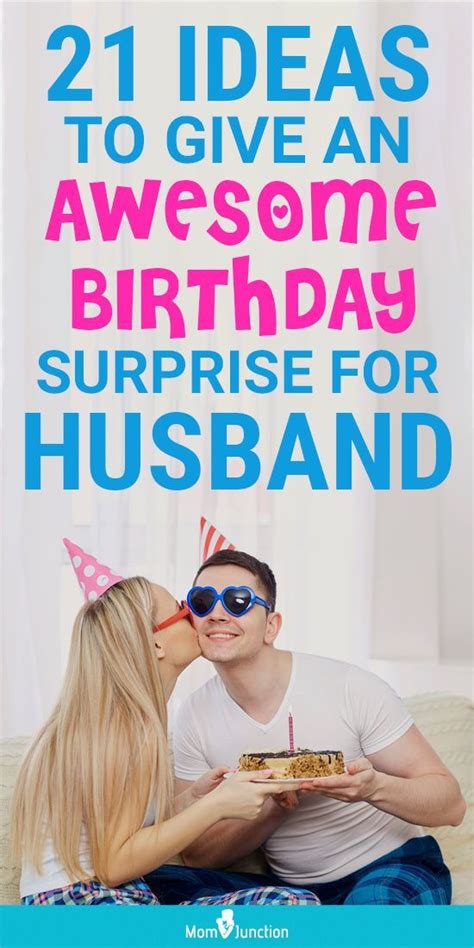 Romantic gift ideas for husband at best prices. 21 Awesome Birthday Surprise Ideas For Husband | Birthday ...