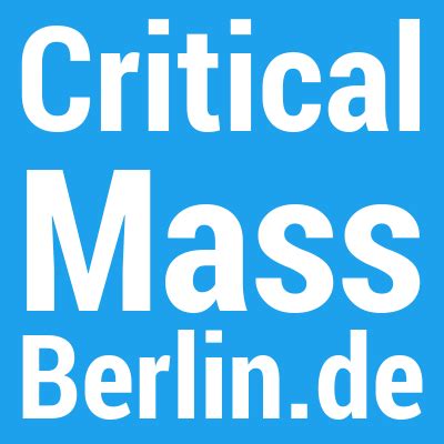 Schade, bislang hat noch niemand informationen über berlin. Critical-Mass-Berlin on Twitter: ""Liebe Radfahrer, ich ...