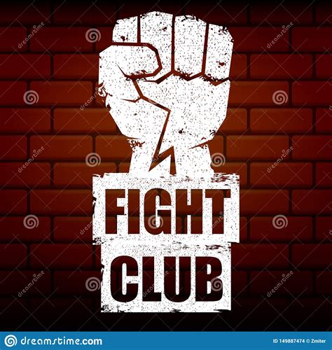 We keep your data private and share your data only with third parties that make this service possible. Fight Club Vector Logo Or Label With Grunge Black Man Fist ...