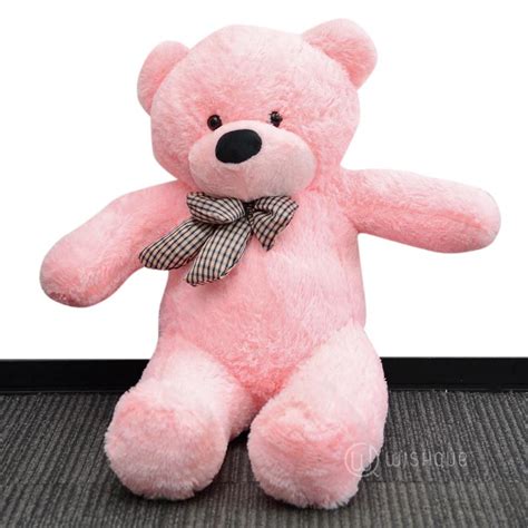 Plush teddy bear size 24 ' color pink wa. Hug Me Pink Teddy Bear Extra Large 3 Feet - Wishque | Sri ...