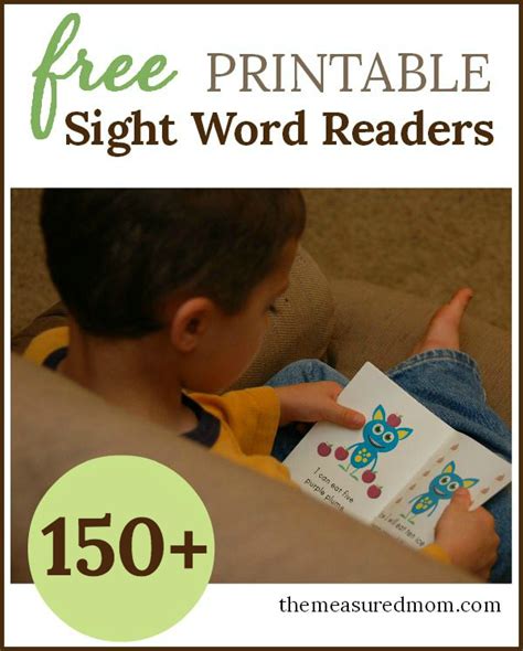 Why are emergent reader books so effective? Free Emergent Readers - The Measured Mom