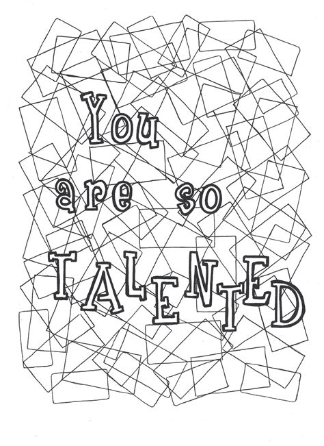 No physical item will be sent. You are so talented coloring page. Click on link to download from ETSY: https://www.etsy.com ...