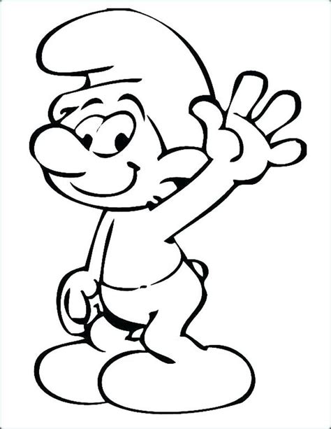 The smurfs coloring pages for kids. Grumpy Smurf Pic - Printable Coloring Pages To Print