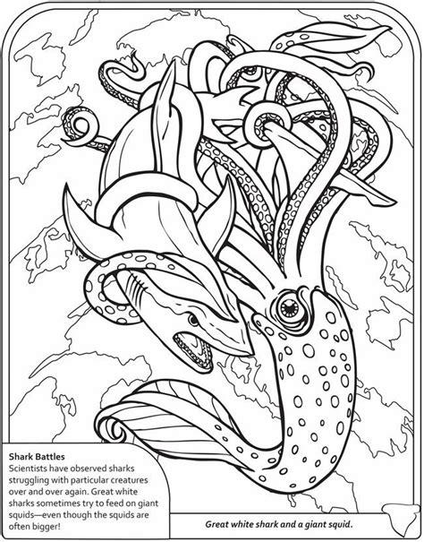 Numbers in nature click on the page you want to print out. Welcome to Dover Publications - 3D coloring book Sharks ...