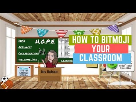 Show your personality in the design and colors. How to make your own Bitmoji Classroom with Google Slides ...