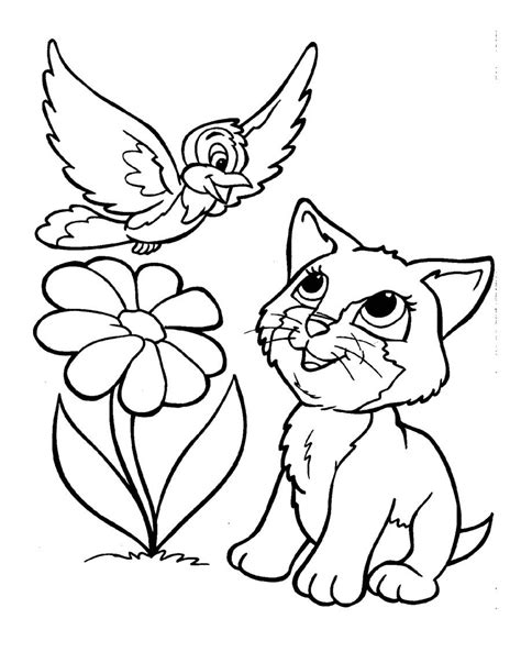 See our coloring pages collection below. Free Cartoon Clipart Of Puppies Kitten Birds And The Bees ...