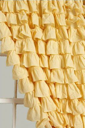 Maybe you would like to learn more about one of these? love this yellow ruffle curtain!! guest bathroom | Ruffle ...