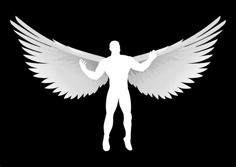 Concept of christian, believe, christianity, god, winged falcon, heavenly emblem. Angel wings guardian of the holy spirit (50 files ...