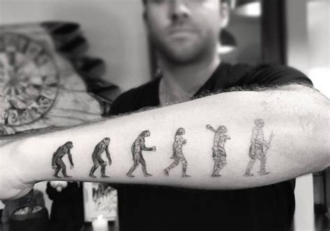 Evolution tattoo, san juan, puerto rico. Evolution tattoo by Doctor Woo | Evolution tattoo, Science ...