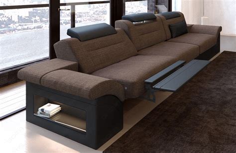 2er und 3er sofa mit relaxfunktion. Dreisitzer Polstersofa Monza mit Relaxfunktion und LED ...