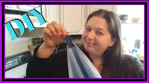 We'll be sewing a kitchen hanging towel with a tab at the top that we can use to fold over and attach the towel to a drawer handle, towel rail or even to the oven door. DIY Hanging Towels - YouTube