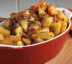 In a small pot, add the paste and heat until fragrant. Fried German Potato Salad - Yukon gold potatoes, thick ...