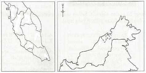 Gambar peta diatas adalah gambar peta atau wilayah dari negara nkri yang menggambarkan baik darat maupun laut. GEOGRAFI.: PETA KOSONG MALAYSIA