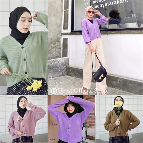 Cardigan rajut wanita, bogor, indonesia. Cardigan Rajut Crop Wanita / Cardigan Rajut / Outer Cardi / Outer Wanita muslim / Cardi / Rajut ...