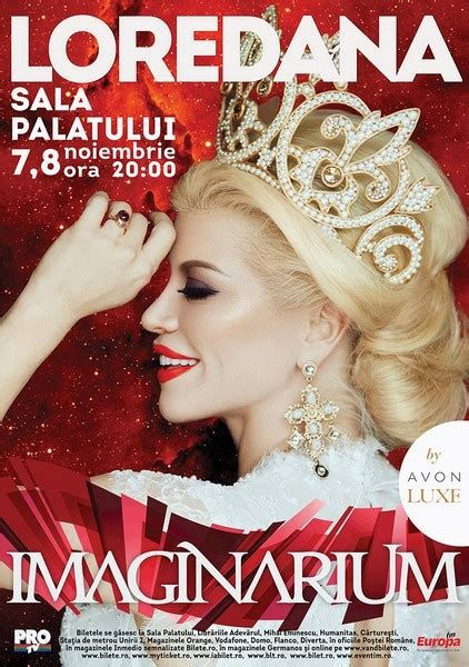 She switched different music styles. Loredana Groza va susţine, pe 7 și 8 noiembrie, două ...