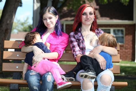 #3 start talking flirty with her. Breast swap: The young mums who breastfeed each other's ...