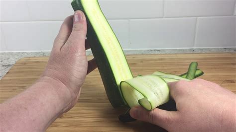 In less than 8 seconds. Peeling Zucchini for Low Carb Zucchini Beef Enchiladas ...