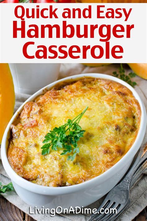 Hamburger Casserole Recipes - Quick And Easy Meals! (With ...