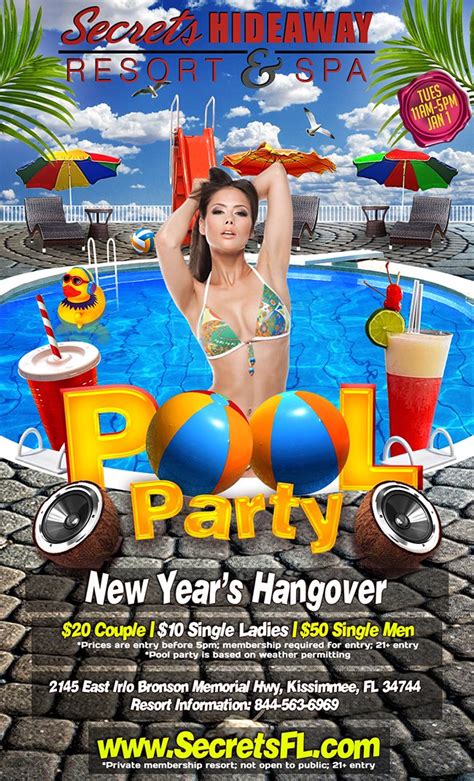 Events - New Year's Hangover Pool Party 11am-5pm Orlando ...