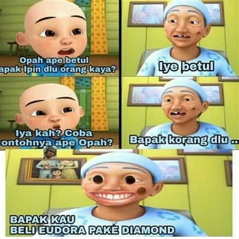 More images for muka lucu upin ipin » Gambar Upin Ipin Lebaran Kumpulan Gambar Bagus di 2020 | Cartoon jokes, Komik lucu, Humor lucu